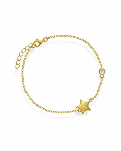 Gulldia Signatur Armbånd i sølv med zirkonia stjerne