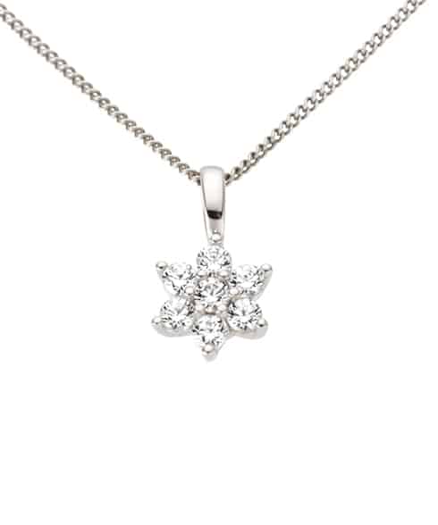 Anheng i gult gull med diamanter