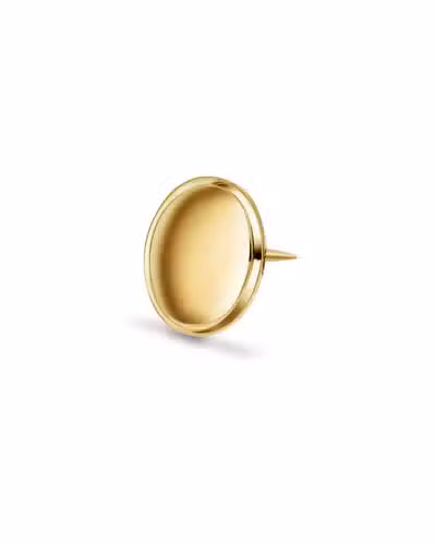 2560061 GG TIE-TACK OVAL GLATT 9,5X12 - H:12  MM B:9,5  MM