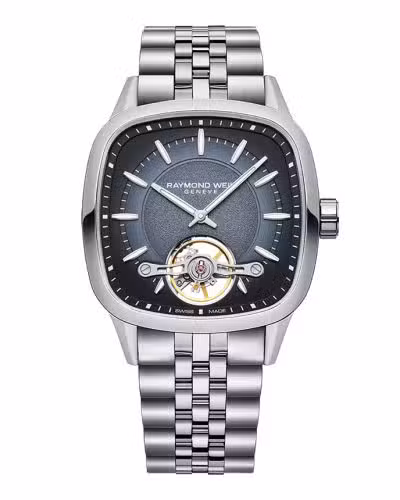 2790-ST-50051 RAYMOND WEIL FREELANCE SAFIR BLUE INDEX  STL BRACE
