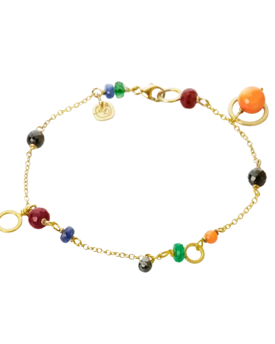 PIC4-A1106-3 PICCOLO SUNSET ARMBÅND. GUL