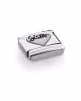 Nomination Charm, Composable Link, Sister Heart in Silver - Bilde 2