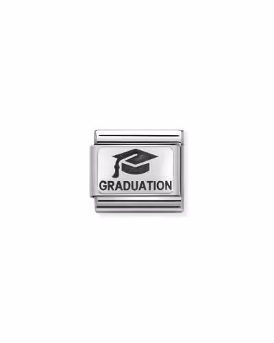 Nomination Charm, Composable Link, Graduation in Silver
