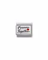 Nomination Charm, Composable Link, FOREVER TOGETHER Red Heart