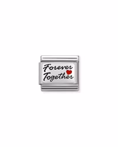 Nomination Charm, Composable Link, FOREVER TOGETHER Red Heart