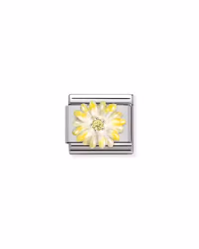 Nomination Charm, Composable Link, Yellow Flower