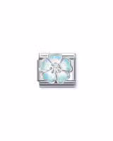 Nomination Charm, Composable Classic Link Flower Blue Fade with CZ