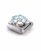 Nomination Charm, Composable Classic Link Flower Blue Fade with CZ - Bilde 3