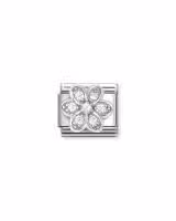 Nomination Charm, Composable Link, Daisy with White CZ
