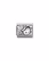Nomination Charm, Composable Link, Aquarius with CZ