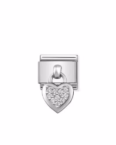 Nomination Charm, Composable Link Silver pendant Heart