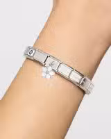 Nomination Charm, Composable Classic Link, Flower White Pendant - Bilde 2