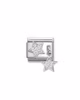 Nomination Charm, Composable Link, CZ Pavé Stars 1 Pendant