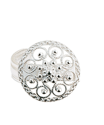 373400 BUNADSRING FILIGRAN, KVIT