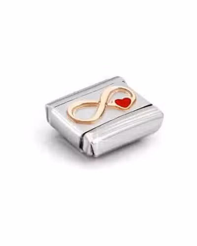 Alternative view of Nomination Charm, Composable Link, Infinity Red Heart