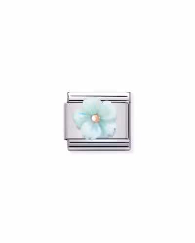 Nomination Charm, Composable Link, Turquoise Flower
