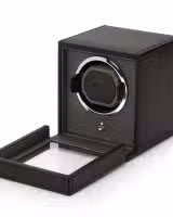 Wolf Cub Single Watch Winder with Cover - Black - Bilde 5