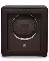 Wolf Cub Single Watch Winder with Cover - Brown