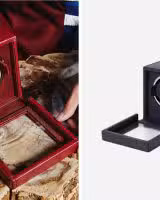 Wolf Cub Single Watch Winder with Cover - Navy - Bilde 2