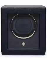 Wolf Cub Single Watch Winder with Cover - Navy