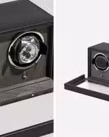 Wolf Cub Double Watch Winder with Cover - Black - Bilde 2