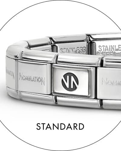 Nomination Composable Classic Base Bracelet in stainless steel with silver logo link
