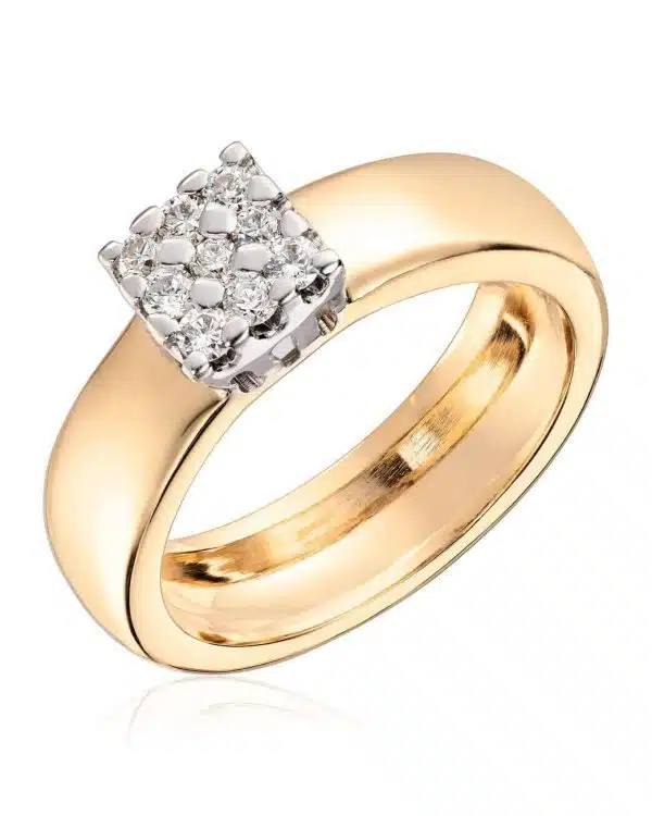 56368 RING 0.27CT G/H 585