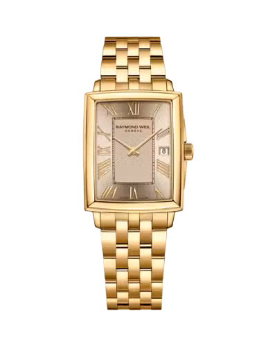 5925-P-00100 RW TOCCATA LADY QUARTZ SQ. CHAMP DIAL ROM, GLD BRAC