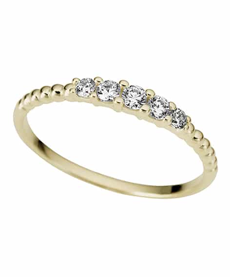 Dame­ring i rødt gull