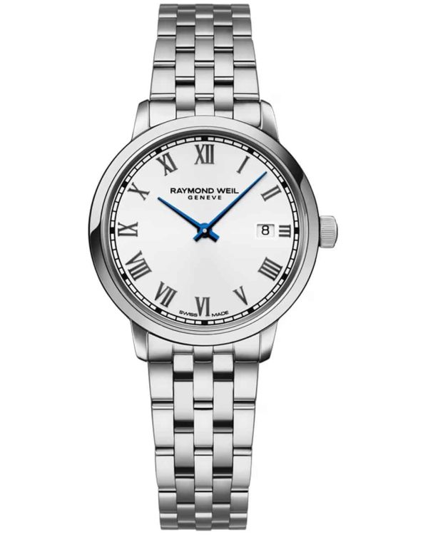 5985-ST-00359 RAYMOND WEIL TOCCATA WHITE DIAL ROM 29MM BRACELET