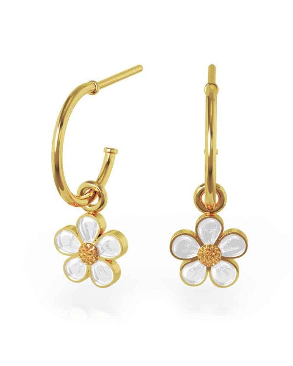 700503 LIV - KREOL M/JORDBÆRBLOMST. HVIT