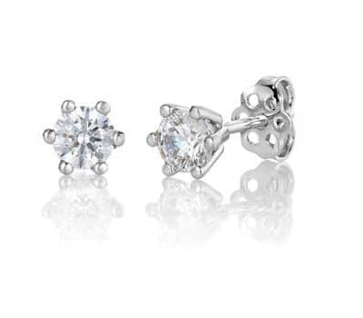 ENSTENS DIAMANTØREPYNT MARGRETE 0,15CT WSI