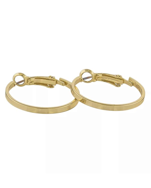 Snö of Sweden Moe øreringer i forgylt sink