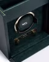 Wolf British Racing Single Watch Winder with Storage - Green - Bilde 5