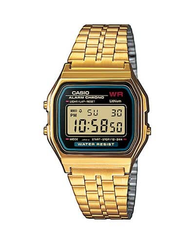 Casio A159WGEA-1EF – Sort/mørk klokke