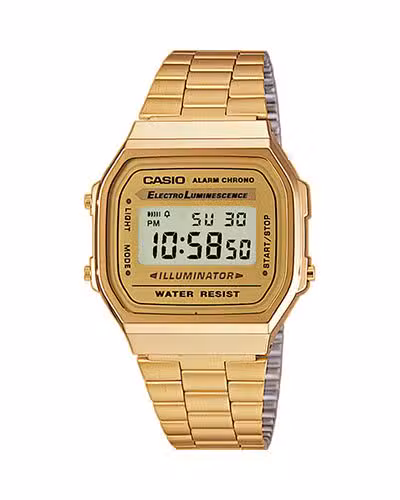 Casio A168WG-9EF – Gul/gulltonet klokke