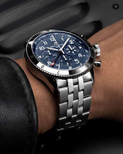 Breitling Super Avi B04 Chronograph GMT 46 Tribute To Vought F4u Corsair - AB04451A1C1A1 - Bilde 5