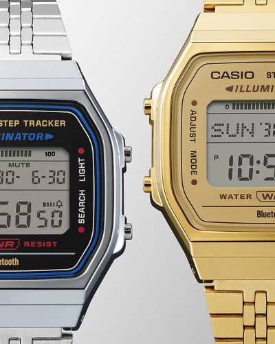 Alternative view of Casio ABL-100WEG-9AEF – Gul/gulltonet klokke