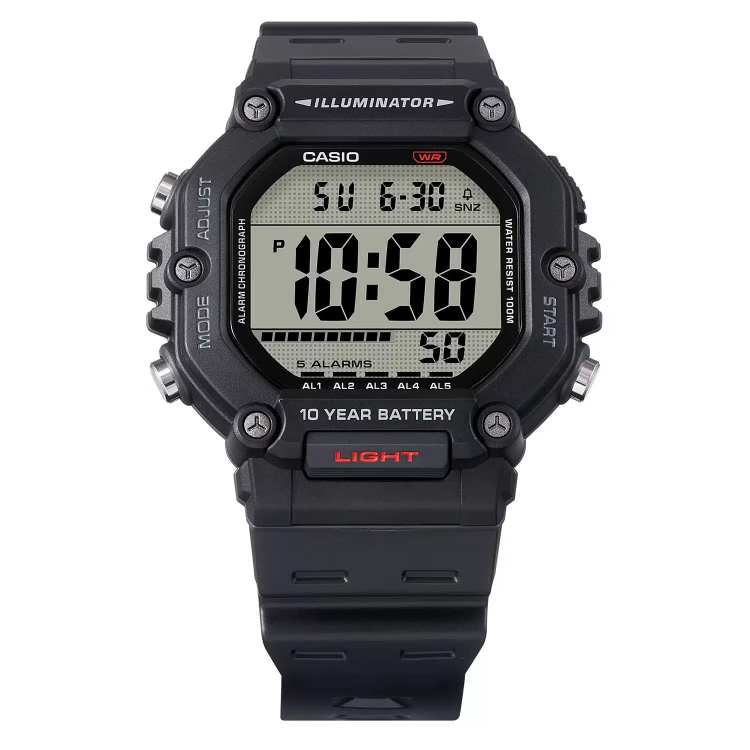 Casio AE-1600H-1AVEF – Sort/mørk klokke - Bilde 2