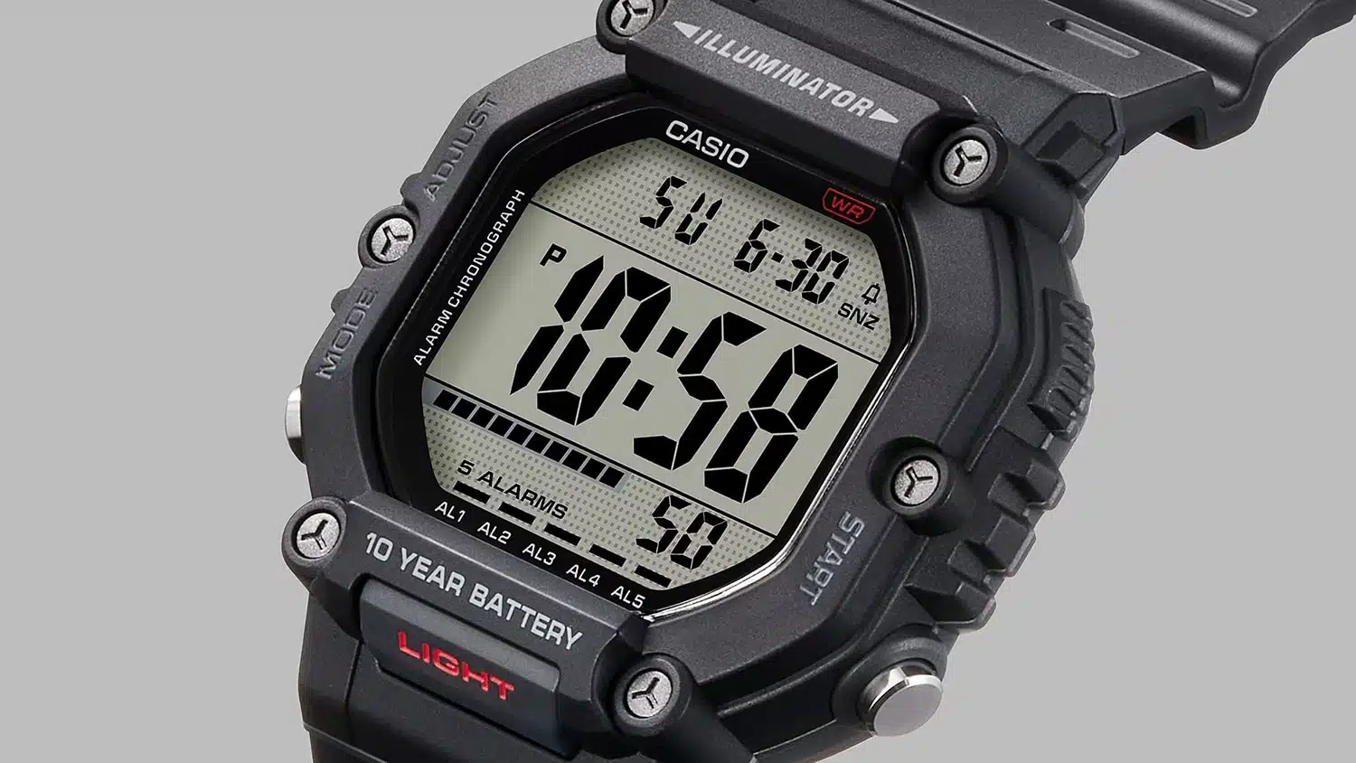 Casio AE-1600H-1AVEF – Sort/mørk klokke - Bilde 3