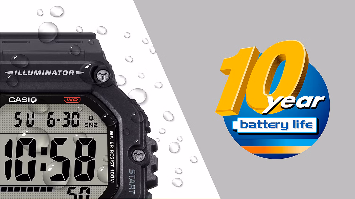 Casio AE-1600H-1AVEF – Sort/mørk klokke - Bilde 5