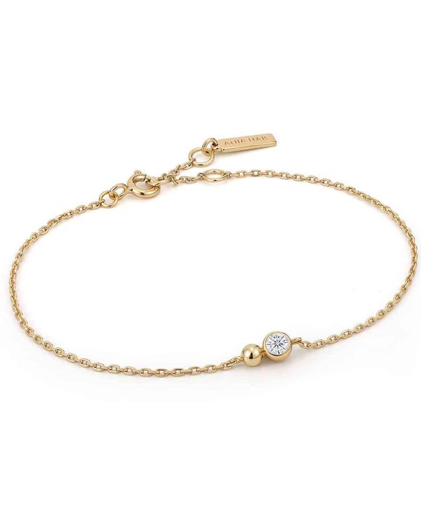 Ania Haie Gold Orb Sparkle Chain Bracelet