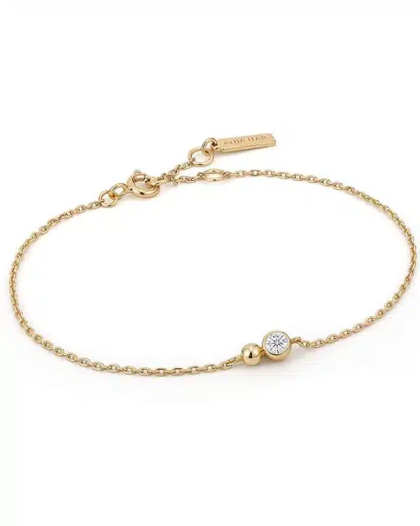 Ania Haie Gold Orb Sparkle Chain Bracelet
