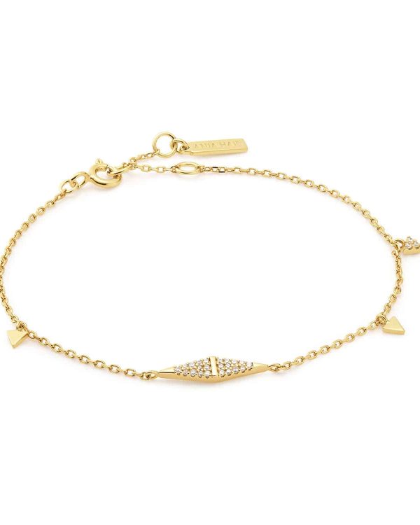 Ania Haie Gold Geometric Chain Bracelet