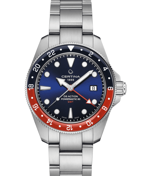 C0329291104100 DS ACTION GMT/GR/A/ACIER/CAD BLEU