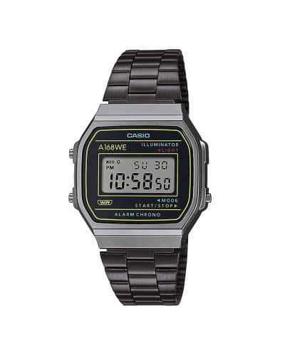 Casio A168WEHB-1AEF – Sort/mørk klokke