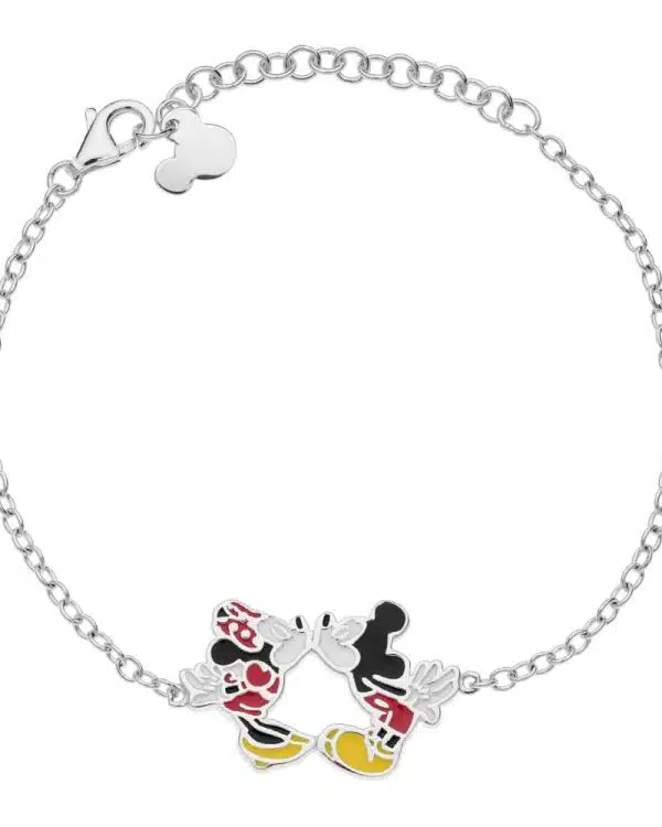 Disney armbånd i sølv 925s Minni og Mikke