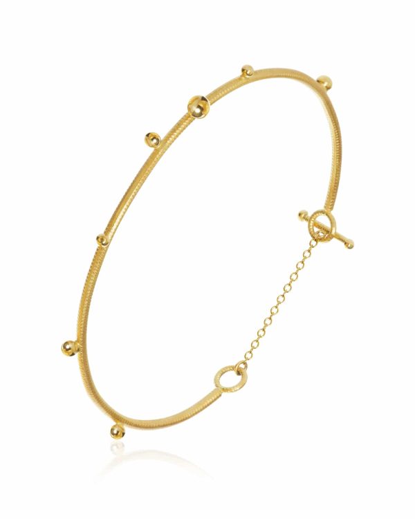 DELPHIS ARMRING. GULL 18 K- DEL4-A1050-2