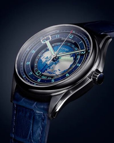 Alternative view of DSST01 DeSanders Voyage GMT Steel / Blue