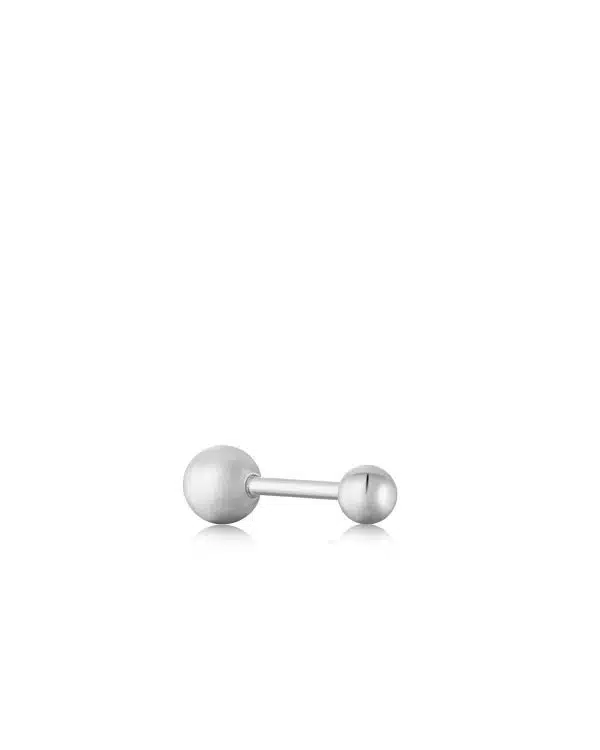 Alternative view of Ania Haie Silver Sphere Barbell Single Earring